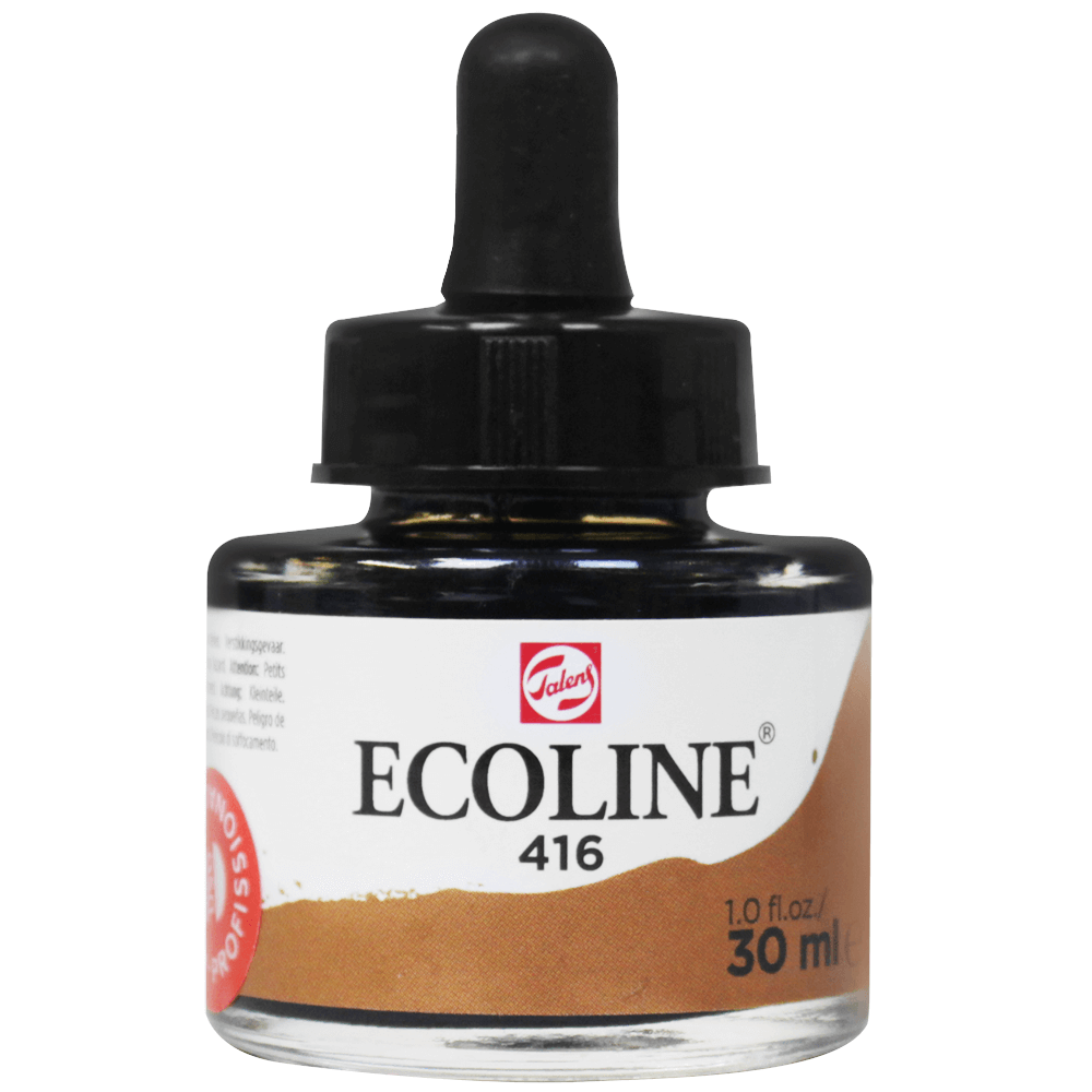 Aquarela Líquida Ecoline Talens 30ml 416 Sépia